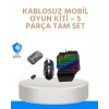 Bluetooth 5.3 Mobil Oyun Kiti – PUBG ve CODM İçin 5 Parça Set