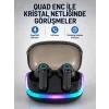 Bluetooth 5.4 Kablosuz KulaklıkQuad ENC Mikrofonlu TWS Kulaklık