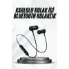 Bluetooth Bağlantılı Kablolu Mıknatıslı Sport Kulaklık