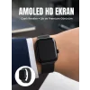 Bluetooth Görüşmeli Dokunmatik Akıllı Saat 3 Farklı Kordon Seçeneği