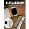 Bluetooth Görüşmeli Dokunmatik Akıllı Saat 3 Farklı Kordon Seçeneği