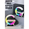 Bluetooth Hoparlör 15W Kablosuz Hızlı Şarj LED Gece Lambası