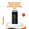 Bluetooth Işıklı Hoparlör – 2x5W Güç | USB + TF Kart + FM Radyo | Siyah Renk