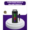 Bluetooth Işıklı Hoparlör – 2x5W Güç | USB + TF Kart + FM Radyo | Siyah Renk