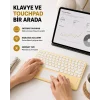 Bluetooth Klavye – Kablosuz, Sessiz Tuşlu, Android iOS Windows Uyumlu, Kompakt Taşınabilir Tasarım