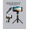 Bluetooth Selfie Çubuğu – 360° Dönebilen Başlık, Kablosuz Bağlantı