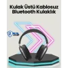 Bluetooth V5.0 Kablosuz Kulak Üstü Kulaklık | Katlanabilir, Mikro USB Girişli