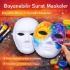 Boyanabilir Surat Model Maske – Lastikli | Kendin Tasarla
