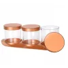 Bronz Baharat Seti Lüx 3lü Set