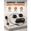 BT22 Kablosuz Kask Kulaklığı – Bluetooth 5.0, Intercom, Su Geçirmez ve Uzun Ömürlü Batarya Yeni Nesil