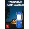 Büyük Boy Güneş Enerjili Kamp Feneri Işıldak Lamba USB Şarjlı
