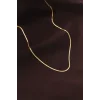 Çelik Gold Renk 60 cm İnce İtalyan Zincir Kolye