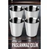 Çelik Bardak Seti 4 Adet Fazio Giacinto Design 719313