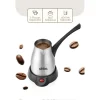 ÇELİK ELEKTRİKLİ CEZVE TÜRK KAHVE MAKİNESİ - 5FİNCAN=400ML 360° KABLOSUZ KULLANIM KATLANIR KULP 700W SCM-2967 (5047)