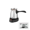 ÇELİK ELEKTRİKLİ CEZVE TÜRK KAHVE MAKİNESİ - 6FİNCAN=500ML 360° KABLOSUZ KULLANIM KATLANIR KULP 600W SCM-9039 (5047)