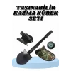 Çelik Katlanır Fonksiyonel Kamp Kazma Kürek Ve Kesme Aleti Seti Küçük Kazma Kürek Seti