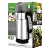 ÇELİK - SÜRAHİ MODEL KETTLE ELEKTRİKLİ SU ISITICISI PASLANMAZ ÇELİK GİZLİ REZİSTANS 360° 2.2LT 1500W KK-3334 (5047)