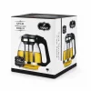 ÇELİK SÜZGEÇLİ CAM DEMLİK 1500ML (5047)