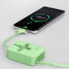 Cep Tipi Telefon Tutuculu Makaralı Uzayıp Kısalabilen 3ü 1 Arada USB Şarj Kablosu