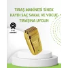 Çift Başlık ve Favori Şekillendirme Özellikli Altın Renk Tıraş Makinesi