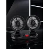 Çift Başlıklı Araç İçi USB Vantilatör Soğutucu Fan