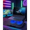 Çift Fanlı Laptop Soğutucu Stand 17 İnç Uyumlu 8 Kademeli Ayarlı USB Girişli