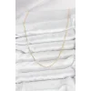 CM 14K Gold Renk Ataç Zincir Model 60 cm Kadın Kolye