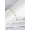 CM 14K Gold Renk Burgu Topçuk Model Kadın Bileklik