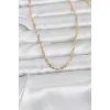 CM 14K Gold Renk Burgu Yassı Model 60 cm Kadın Kolye