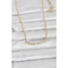 CM 14K Gold Renk Burgu Zincirli 60 cm Kadın Kolye