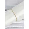 CM 14K Gold Renk Burgulu Zincir Model Kadın Bileklik