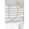 CM 14K Gold Renk Çizgi Lazer Model 60 cm Kadın Kolye