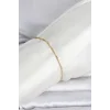 CM 14K Gold Renk Ezme Burgu Zincir Model Kadın Bileklik