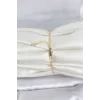 CM 14K Gold Renk Ezme Burgu Zincir Model Kadın Bileklik