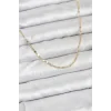 CM 14K Gold Renk Ezme Zincir Model 60 cm Kadın Kolye