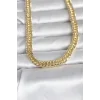 CM 14K Gold Renk Kalın Zincir Model 60 cm Kadın Kolye