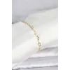 CM 14K Gold Renk Kalpli Zincir Model Kadın Bileklik