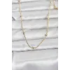 CM 14K Gold Renk Top Zincir 60 cm Kadın Kolye
