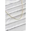 CM 14K Gold Renk Top Zincirli Model 60 cm Kadın Kolye