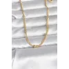 CM 14K Gold Renk Topçuk Model 60 cm Kadın Kolye
