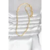CM 14K Gold Renk Topçuk Model 60 cm Kadın Kolye