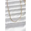 CM 14K Gold Renk Yassı Zincir Model 60 cm Kadın Kolye