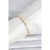 CM 14K Gold Renk Yonca Model Kadın Bileklik