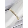 CM Arpa Model Zirkon Taşlı VIP Seri Gold Renk Pirinç Kadın Bileklik