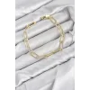 CM Ataş Zincir Model Gold Renk Pirinç Kadın Bileklik