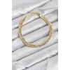 CM Başak Model Gold Renk Pirinç Kadın Bileklik