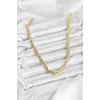 CM Burgu Model Gold Renk Pirinç 60 cm Kadın Kolye