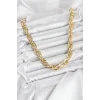 CM Kalın Burgu Model Gold Renk 60 cm Kadın Kolye
