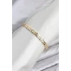 CM Model Zirkon Taşlı VIP Seri Gold Renk Pirinç Kadın Bileklik
