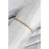 CM Model Zirkon Taşlı VIP Seri Gold Renk Pirinç Kadın Bileklik
